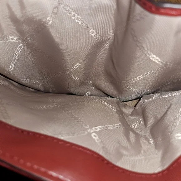 Michael Kors Leather Compact Trifold Jet Set Charm Wallet in Brandy - Picture 4 of 5